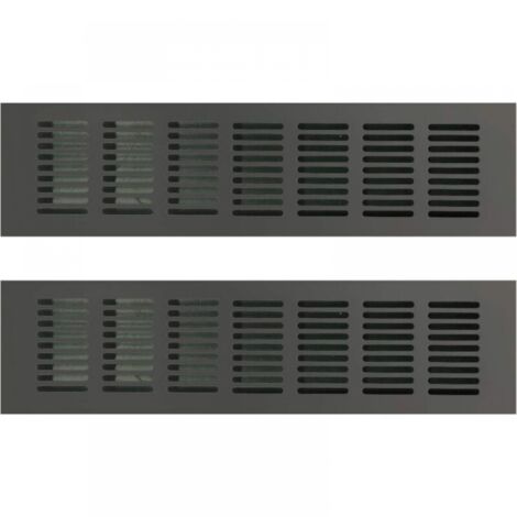 Rejilla de ventilación rectangular para una ventilación ideal Rejilla de ventilación rectangular 80 x 200mm 2PCS