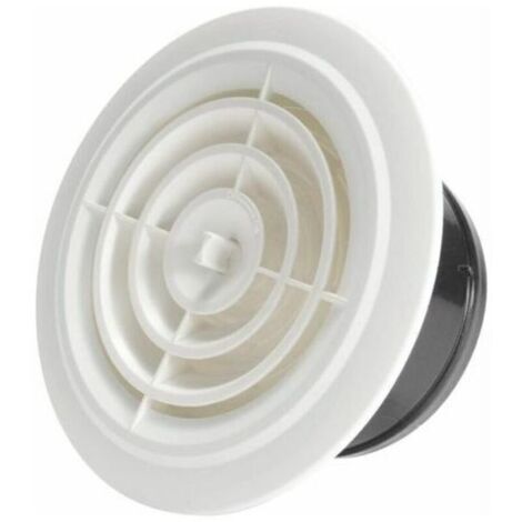 Rejilla de ventilación redonda ajustable de 100 mm