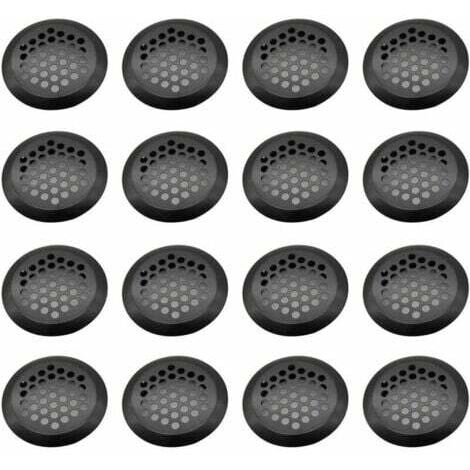 Rejilla de ventilación redonda de acero inoxidable, 16 piezas de malla de ventilación, rejilla de ventilación de acero inoxidable, rejilla de ventilación de escape, para gabinete de cocina, muebles, z