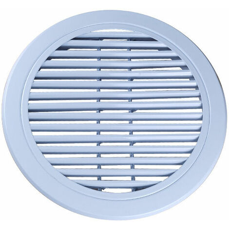 Rejilla de ventilación, redonda Rejilla de ventilación, aire acondicionado, ventana de ventilación, blanca, redonda, salida de aire, ventana de ventilación, 1 pieza