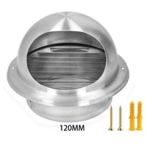 Rejilla de ventilación VMC, extractor externo de 160 de acero inoxidable, reutilizable, salida de ventilación de aire redonda para cocina.