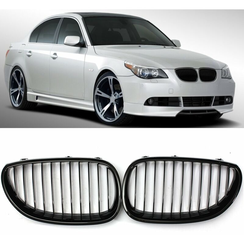 

Rejilla delantera ancha deportiva negra brillante para BMW E60 E61 5 series M5 2003-2010