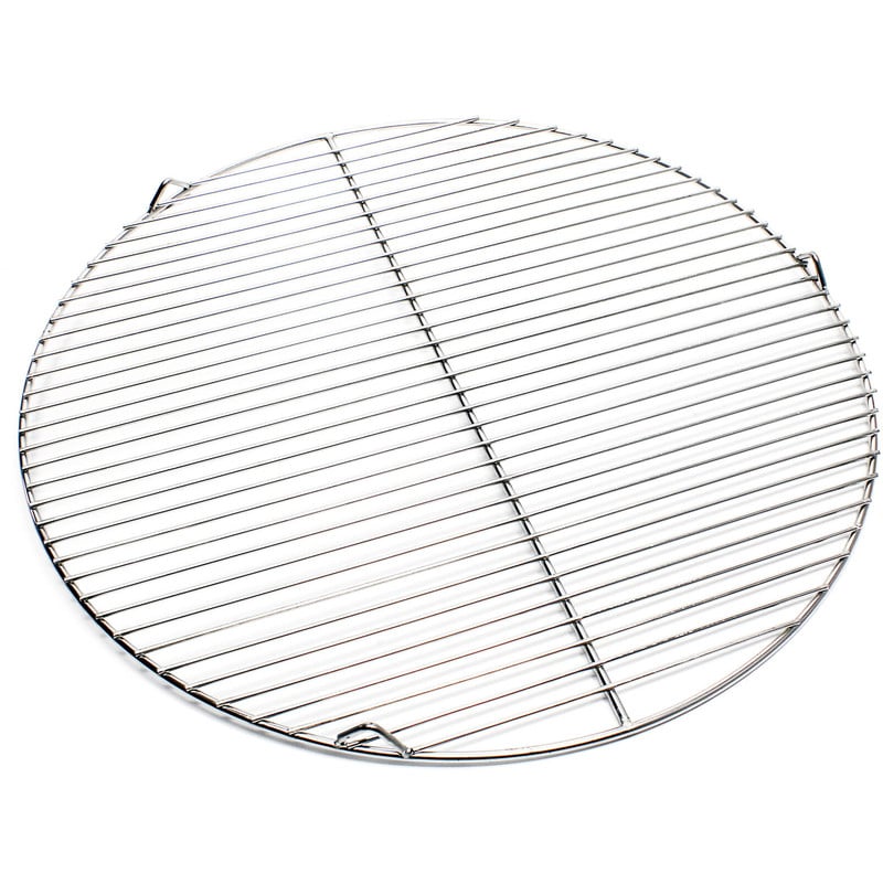 

Rejilla grill parrilla redonda acero inoxidable 55 cm asado barbacoa fuego brasas gas leña carbón