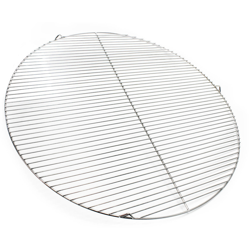 

Rejilla grill parrilla redonda acero inoxidable 80 cm asado barbacoa fuego brasas gas leña carbón
