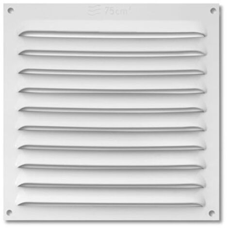 REJILLA LACADA BLANCA BLISTER - 15X15 CM