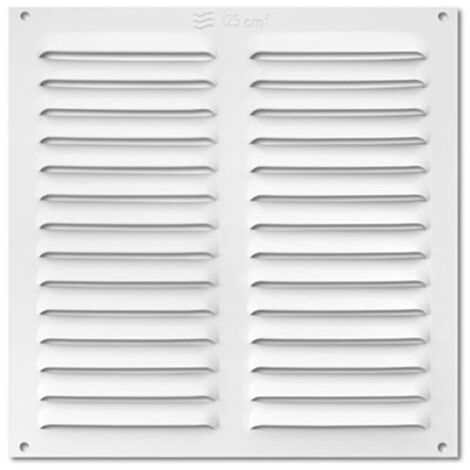 REJILLA LACADA BLANCA BLISTER - 20X20 CM