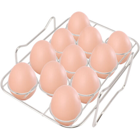 Rejilla para cocinar huevos fabricada en acero inoxidable 304 apto para uso alimentario, para freidoras de aire.