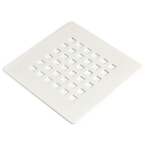 KIAMAMI VALENTINA Rejilla Para Desagüe De Ducha En Acero Inoxidable Blanco Muse