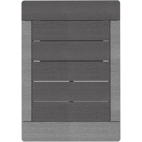 Rejilla para ducha exterior Formidra Gris oscuro - Resistente a los rayos UV, rango de temperatura - 30°C a + 70°C, impermeable - Gris oscuro