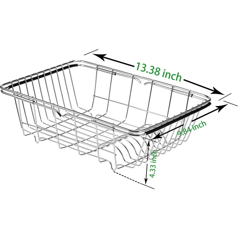 

Rejilla para secar platos Escurridor de platos expandible sobre el fregadero Escurridor de platos con brazos ajustables, Rejilla para platos en el