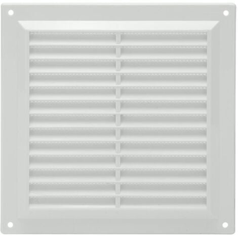 Rejilla Plastico Sobreponer Con Malla Posterior 20x20 cm.