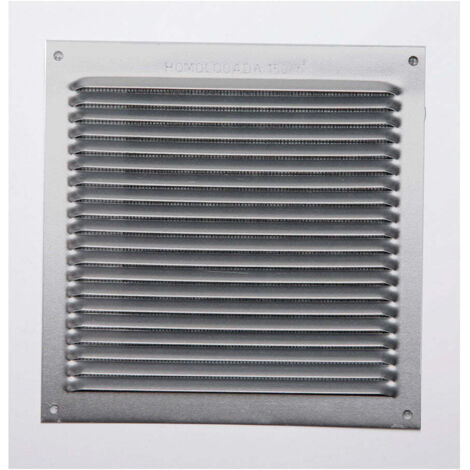 Rejilla sin borde alumbre 0,6 color natural 170x170mm