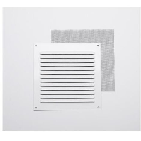 REJILLA SIN BORDE LACADO BLANCO 0,6 15 X 15 CM  CON GANCHO - 1472