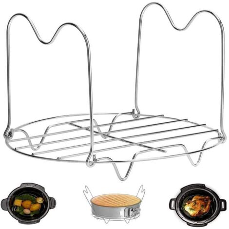 Rejilla vaporera multiusos para Instant Pot, rejilla de cocción de acero inoxidable