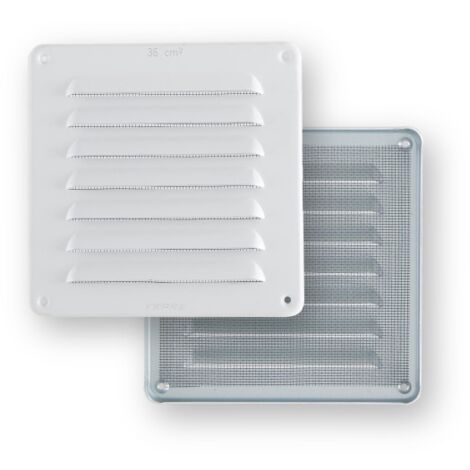 Rejilla vent 150x150mm emp fepre alu bl con mosquitera espes