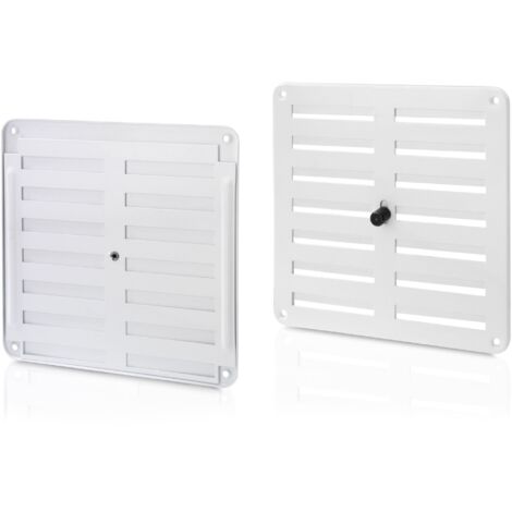 Rejilla Ventana Regul. 170X170Mm Aluminio Esmaltado Blanco Inofix