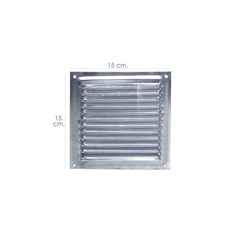 

Rejilla ventilación atornillar 15x15 cm. aluminio