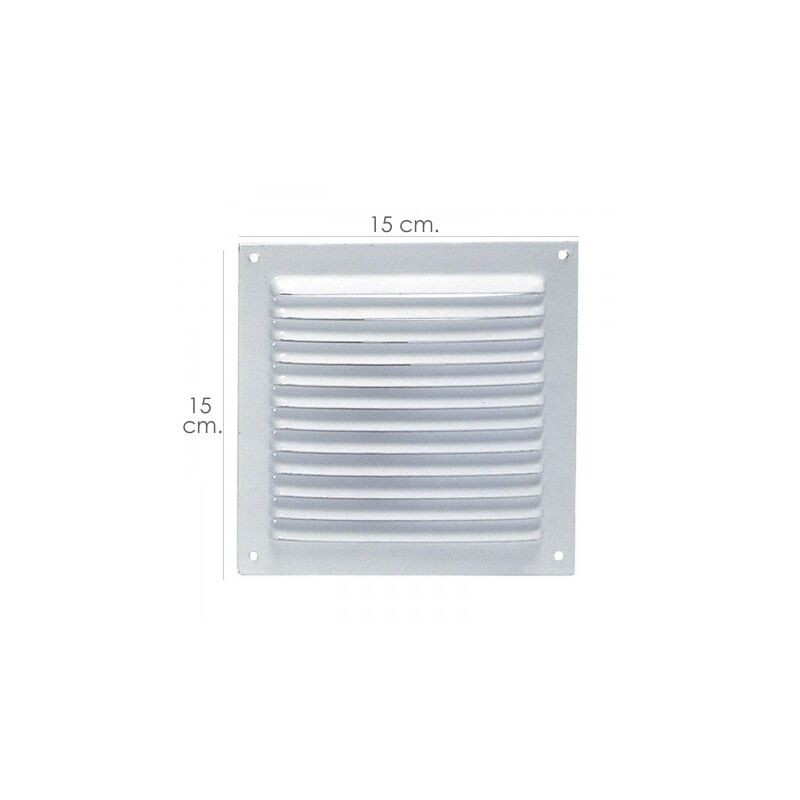

Rejilla ventilación atornillar 15x15 cm. blanca lacada