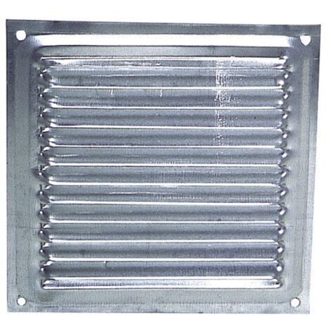 Rejilla Ventilación Atornillar  20x20 cm. Aluminio