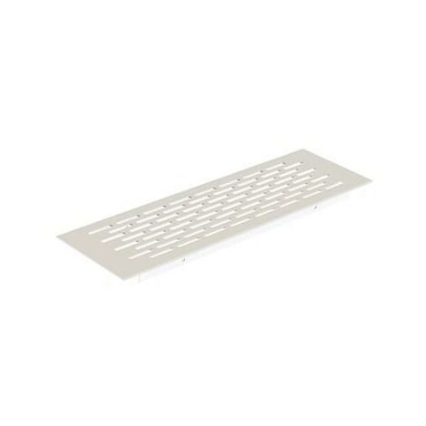 rejilla ventilzación zócalo aluminio acabado blanco medida rejilla 225x70