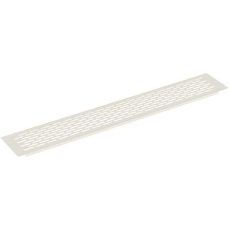 rejilla ventilzación zócalo aluminio acabado blanco medida rejilla 450x70