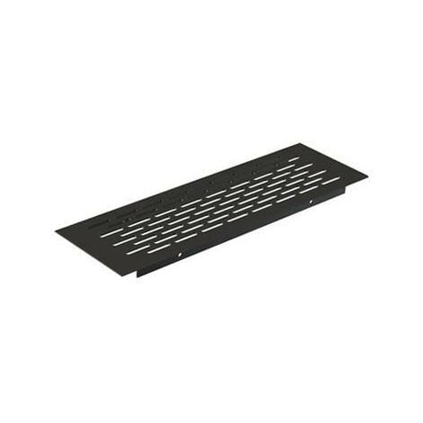 rejilla ventilzación zócalo aluminio acabado negro medida rejilla 225x70