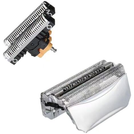 Rejilla y cuchilla 51S para Br-aun Serie 8000 360 Activador completo ContourPro 5643 5645 8970 8975 8985 8987 Plata