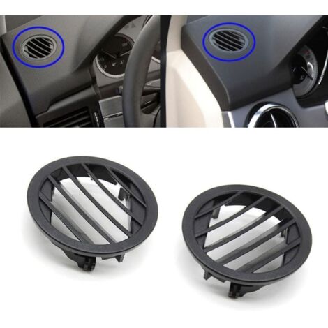Rejillas de salida de aire acondicionado central negras (par) compatibles con Mercedes,Benz X204 GLK260/300/350 (2008, 2016).