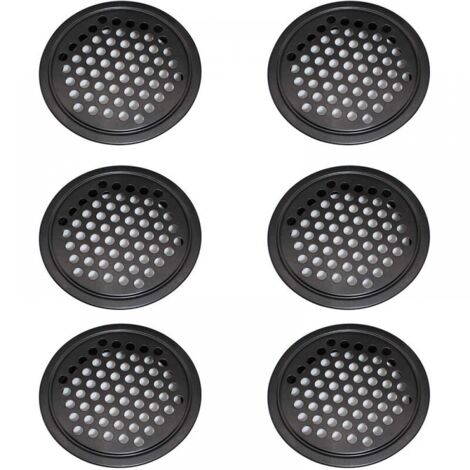 Rejillas de ventilación de acero inoxidable, rejillas de ventilación para gabinetes - Rejillas de ventilación redondas de 42 mm.