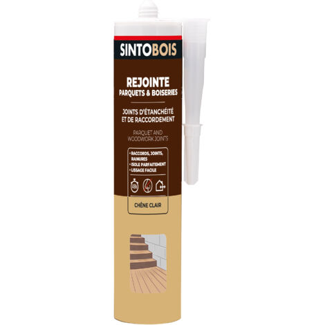 Rejointe parquets et boiseries - Etanchéité et raccordement 310ml Chêne clair SINTO