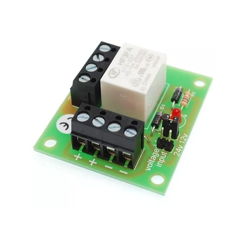 Relais 12-24VDC vers contact sec n/o n/c