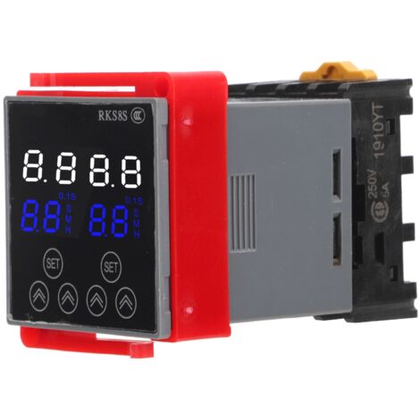 Relais à Temporisation Numérique LCD avec Support, Multifonction Haute Résistance pour DC24V