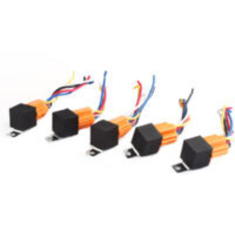 Relais automobile DOLASO YD131, 5 pièces, 5 broches, 12 V, 40 A, avec câble.