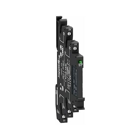 relais avec embase - zelio relay rsl - 6a - 1of - 48v dc - schneider electric rsl1pveu