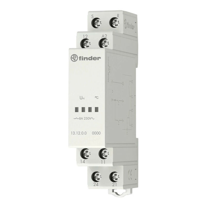 Finder - Relais d'appel 12V ac 1 module dc 131200120000