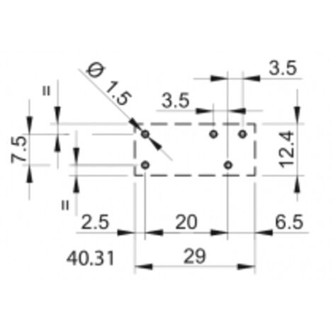 Relais circuit imprimé 1RT 12A 12V DC AgNi FINDER 403190120000PAC