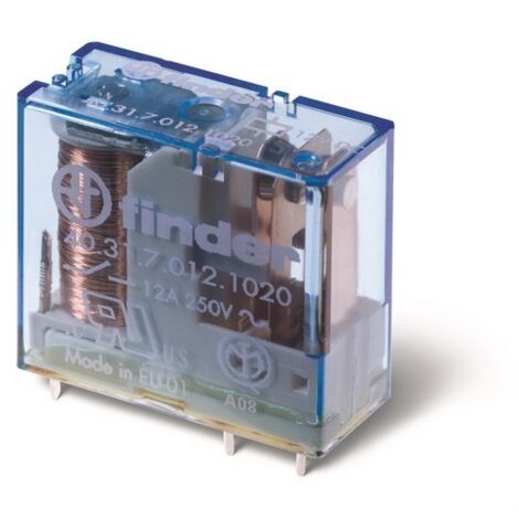 Relais circuit imprimé 1RT 12A 230V AC AgNi FINDER 403182300000PAC
