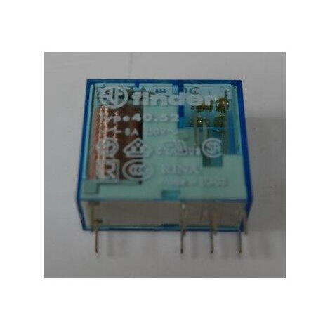Relais circuit imprimé 2RT 8A 12V DC Pas 5mm embrochable sur support série 95 Finder
