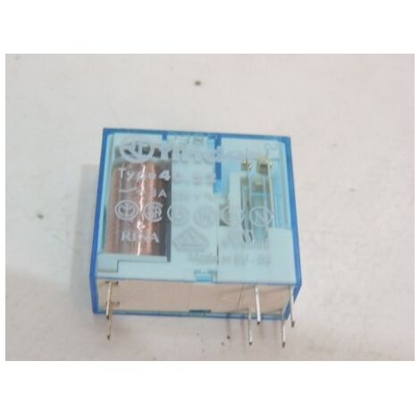 Relais circuit imprimé contact 2NO 8A tension 48Vdc contacts or pas 5mm FINDER 405290485300
