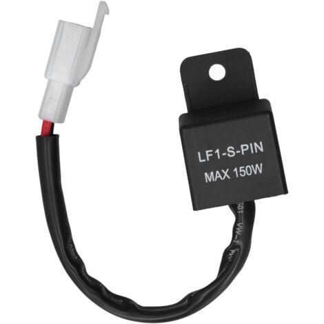 Relais Clignotant LED 2 Broches avec Câble pour Motocyclette, Module de Signalisation 150W 12V DC