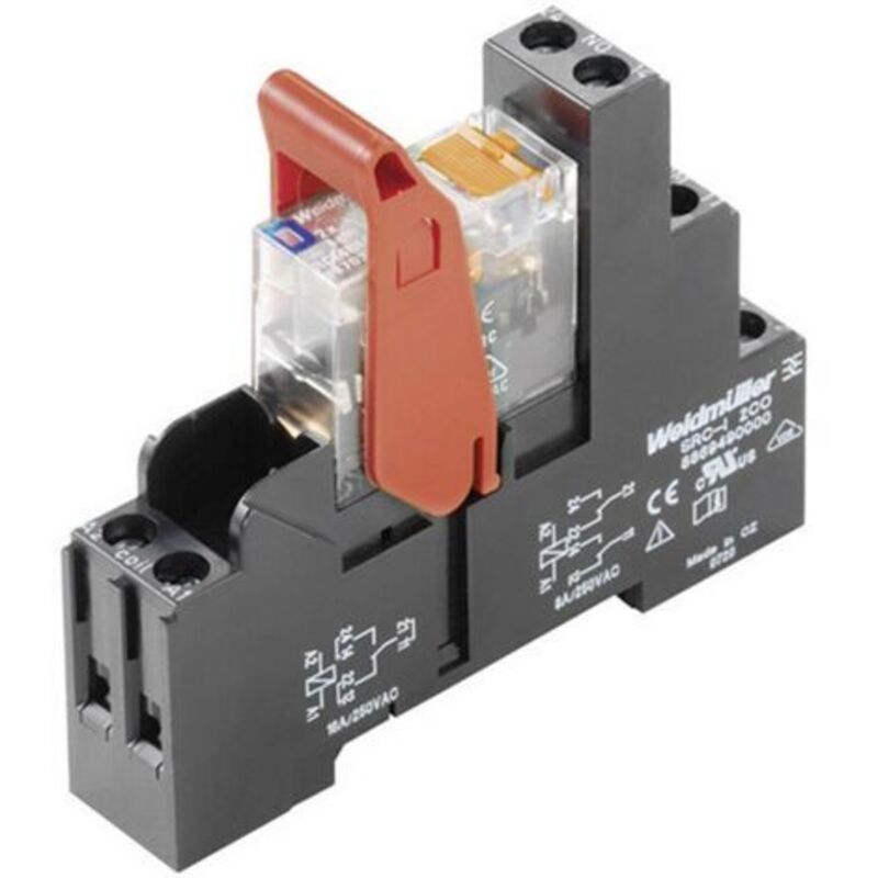Weidmuller - Module relais Weidmüller rcikit 24VAC 1CO ld/pb 8881590000-1 24 v/ac 16 a 1 inverseur (rt) 1 pc(s)