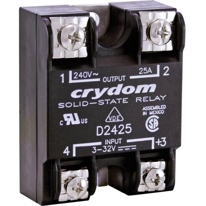 Crydom - Relais à semi-conducteurs D2410 10 a Tension de contact (max.): 280 v/ac à commutation au zéro de tension 1 pc(s