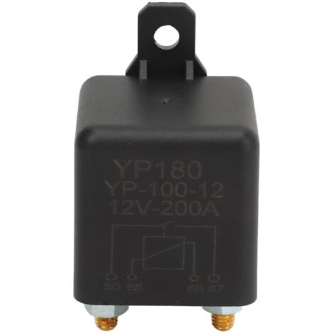 Relais de charge fractionnée de démarreur 12 V 200 A haute performance pour voiture, camionnette, camion, bateau ou marine.