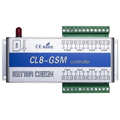 Relais de commande à distance pour téléphone portable CL8-GSM - Interrupteur intelligent - Prise UE