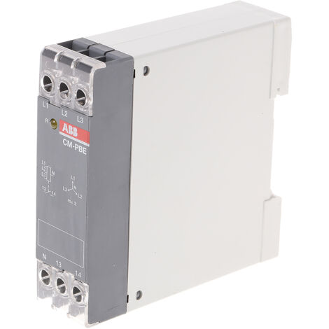 Relais de contrôle de phase ABB série CM-PBE, monophasé, triphasé, 1 NO, 150ms ( Prix pour 1 )