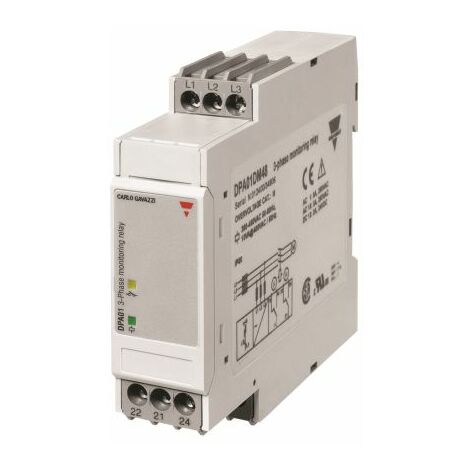 Relais de contrôle de phase Carlo Gavazzi, triphasé, 1 RT ( Prix pour 1 )