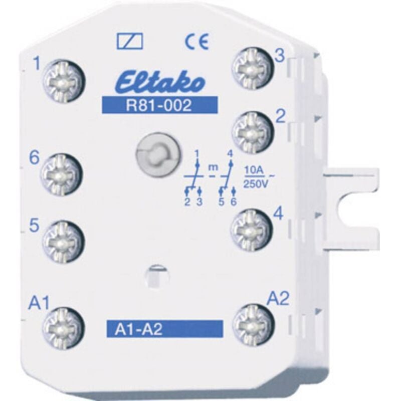 Eltako R81-002-230V Relais de commutation Tension nominale: 230 v Courant de commutation (max.): 10 a 2 inverseurs (rt)