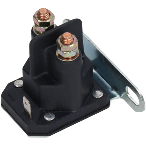 Relais de Démarrage Solénoïde 12V 4.8W pour Tondeuse à Gazon et Appareils Électroménagers, Bobine en Laiton ABS