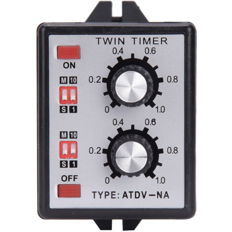 Relais de minuterie de commande de bouton, minuterie double marche/arrêt, multisection ATDVNA AC110v 220V