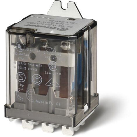 Relais de puissance 3RT 16A 240V AC Faston 250 257150 FINDER 628382400000